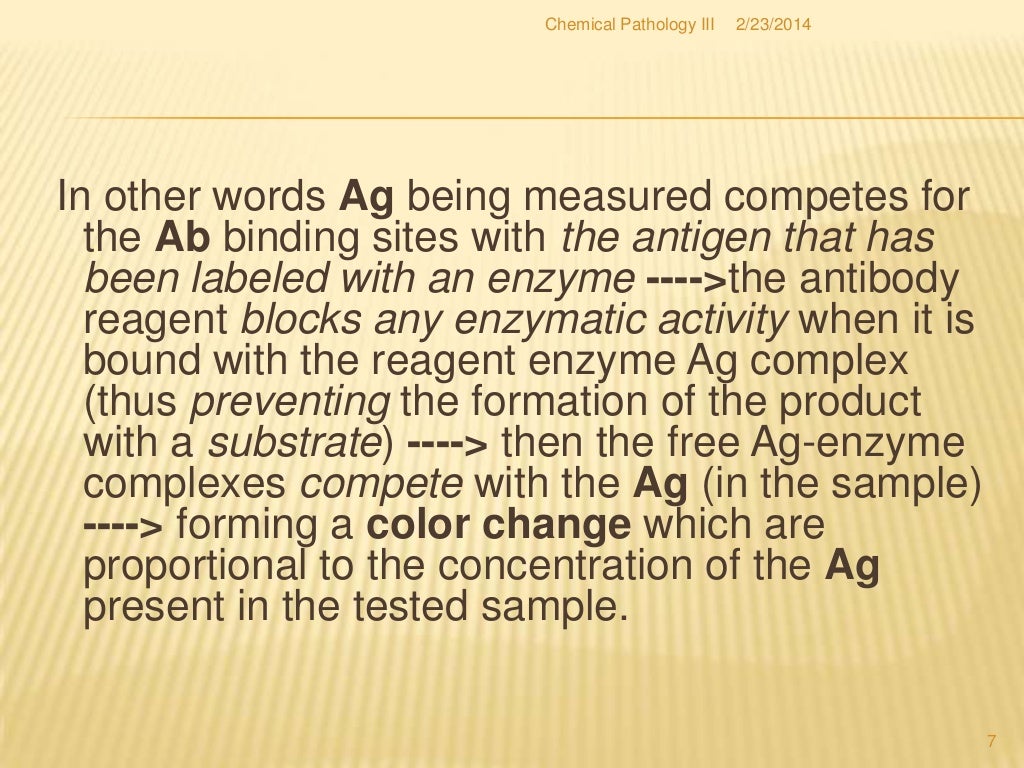 Emit enzymemultiplied immunoassay technique