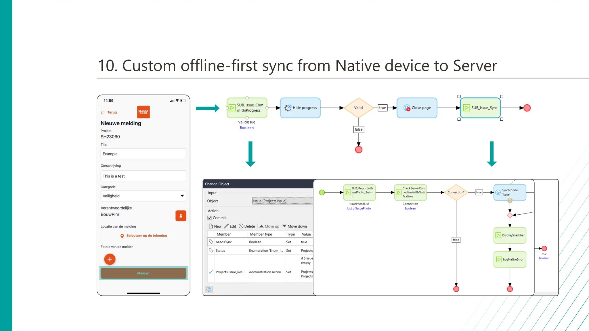 10. Custom offline-first sync from Native device to Server
 