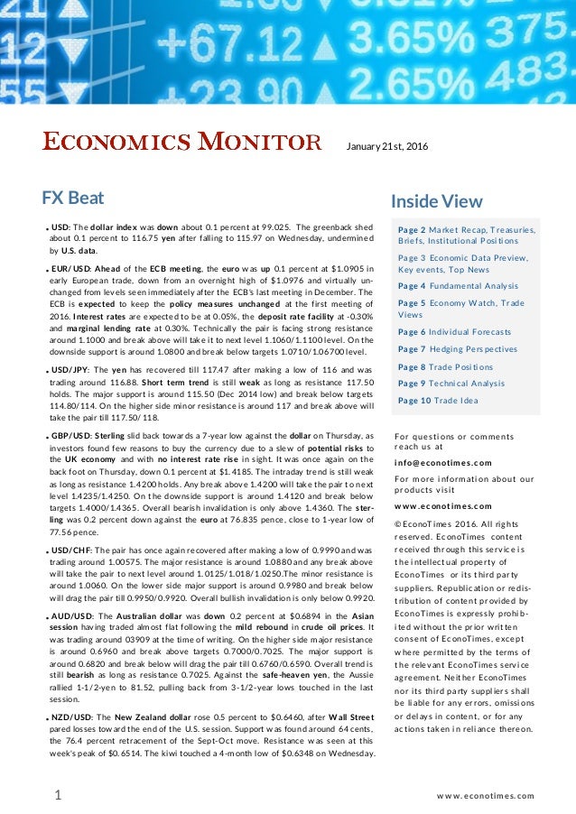 Economics Monitor January 21