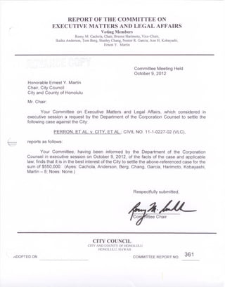 Emla perron settlement