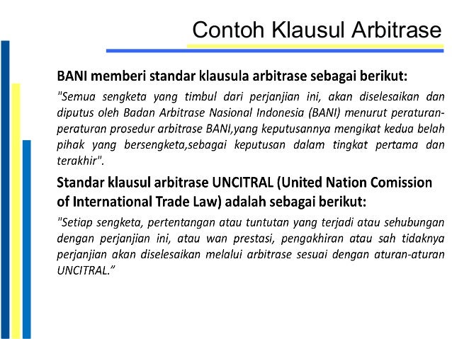 contoh tertutup perjanjian Presentasi Dalam Sengketa EMLI Training Pertambangan Usaha contoh tertutup perjanjian Presentasi Dalam Sengketa EMLI Training Pertambangan Usaha