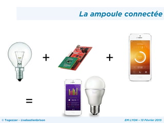 +	
   +	
  
=	
  
La ampoule connectée
© Togezzer - @sebastienbrison EM LYON – 13 Février 2015
 