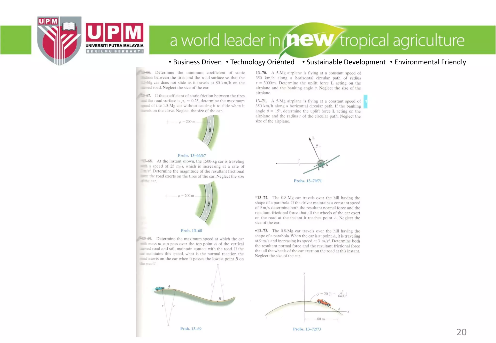 • Business Driven • Technology Oriented • Sustainable Development • Environmental Friendly
EMM 3104 : Dynamics 20
 