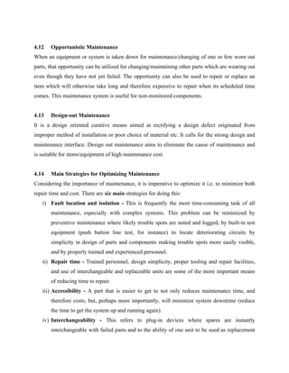 System Reliability Engineering And Plant Maintenance | PDF