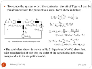 Induction Machine Modeling With Saturation And Series Iron Losses ...