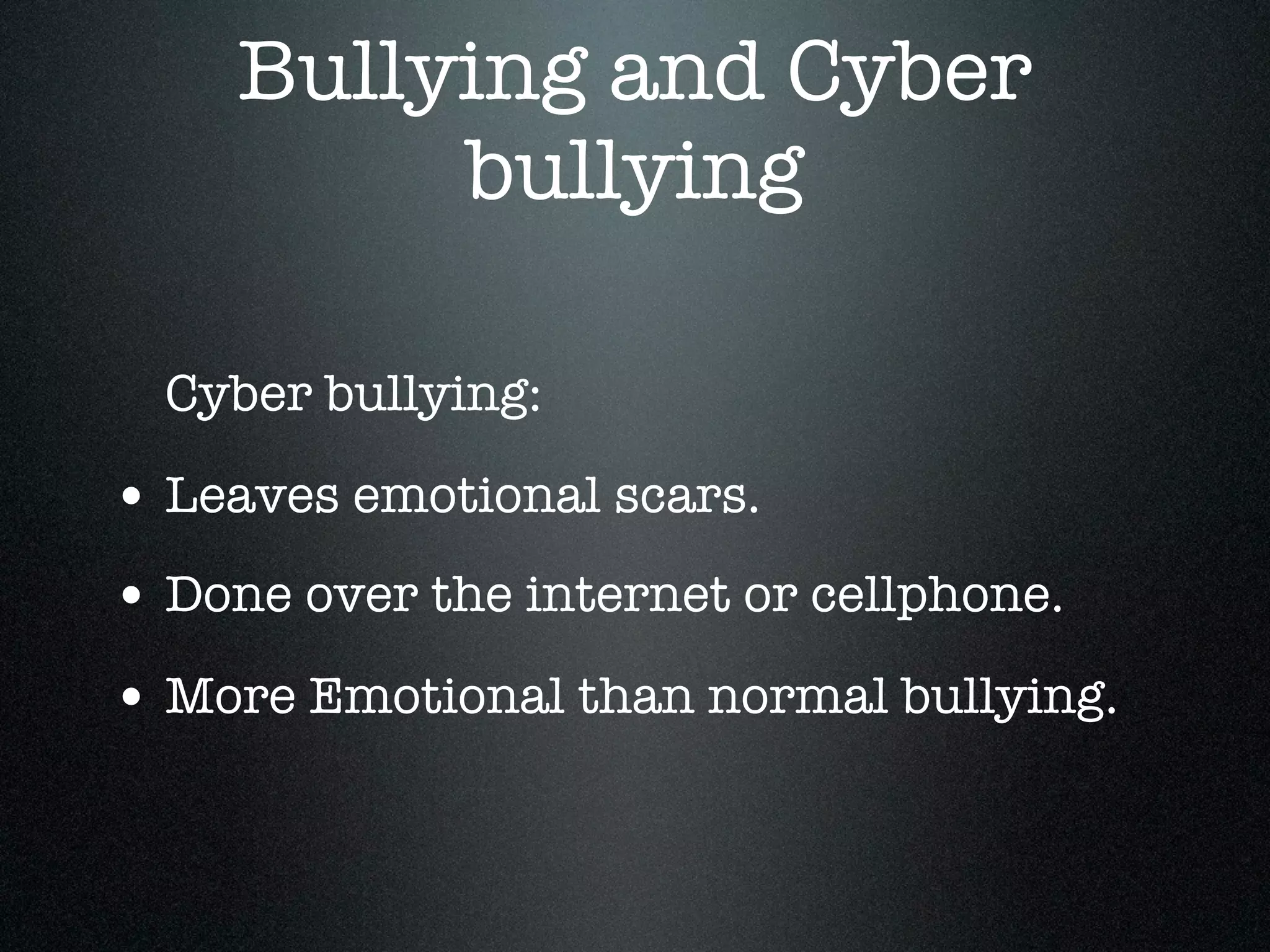 Emma cyber bullying slide. | KEY