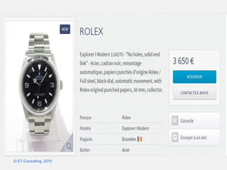 Google – Confidentiel et exclusif
© ET-Consulting, 2015
 