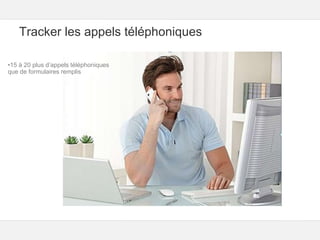 Google – Confidentiel et exclusif
Tracker les appels téléphoniques
•15 à 20 plus d’appels téléphoniques
que de formulaires remplis
 