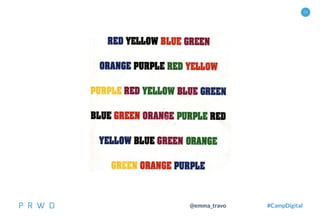 16
@emma_travo #CampDigital
CONSCIOUS & SUBCONSCIOUS
 