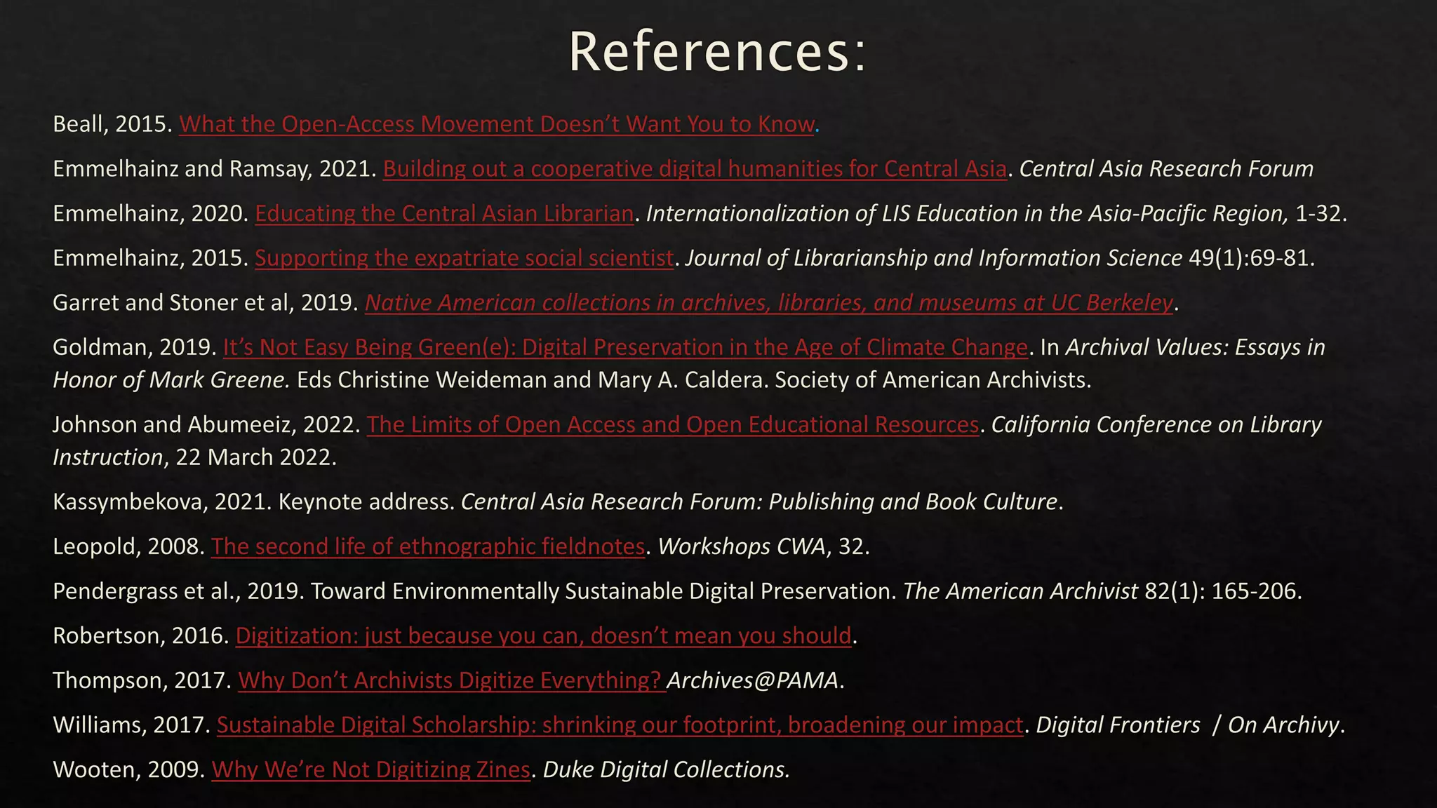 The Limits of Open Access