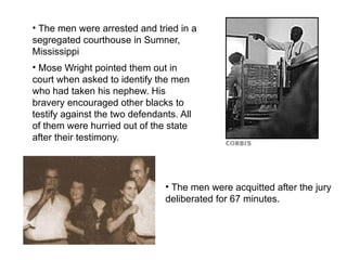 Emmett Till's story for US history class | PPTX