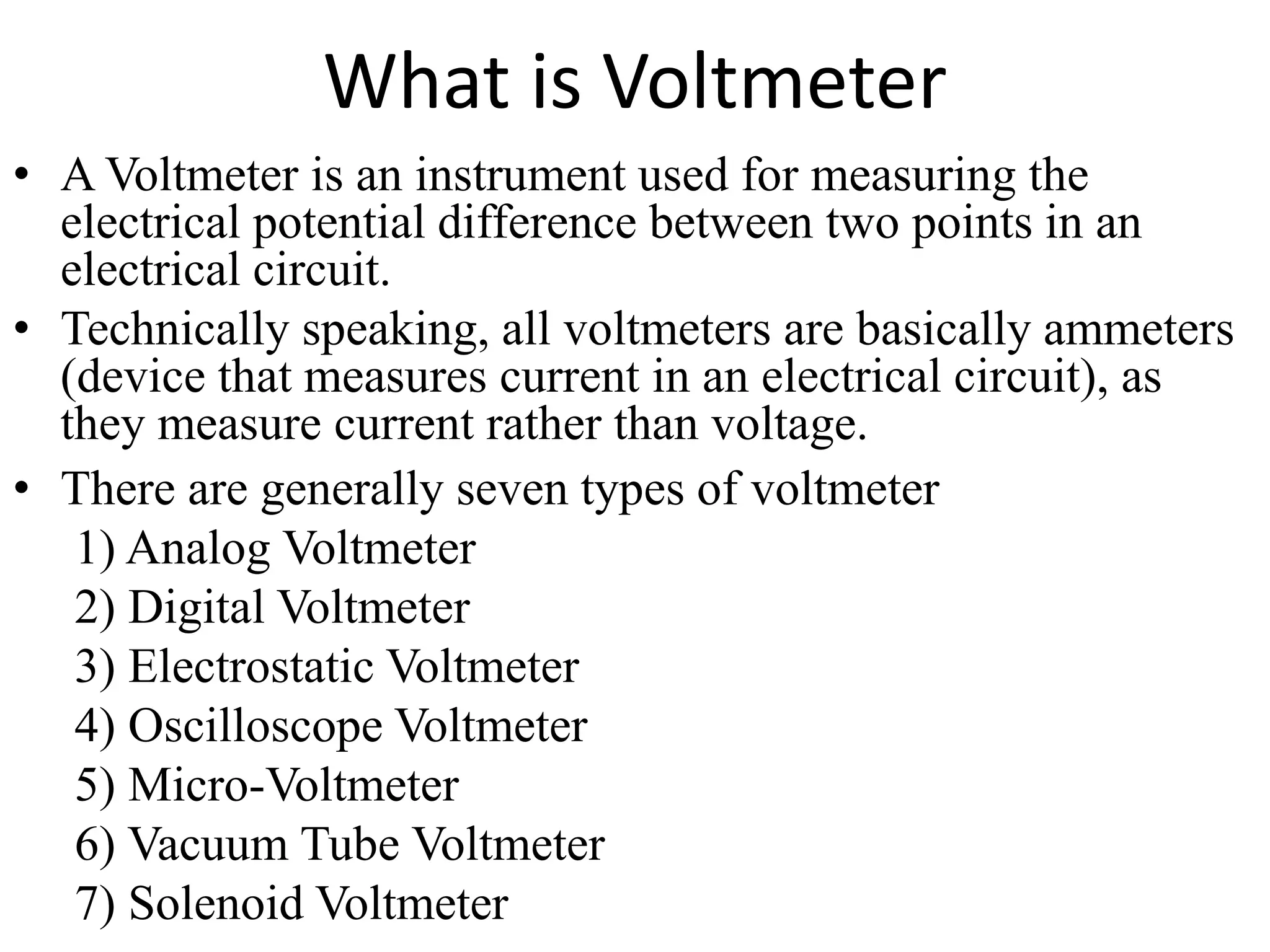 Concept of Digital measurement, block Diagram & study of Voltmeter | PPTX