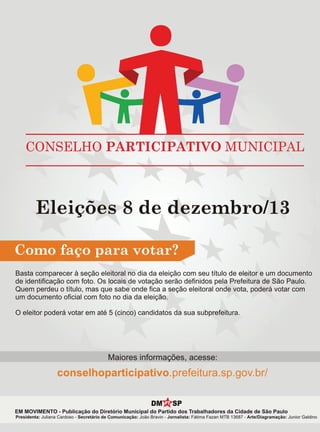 Revista em Movimento DMPTSP