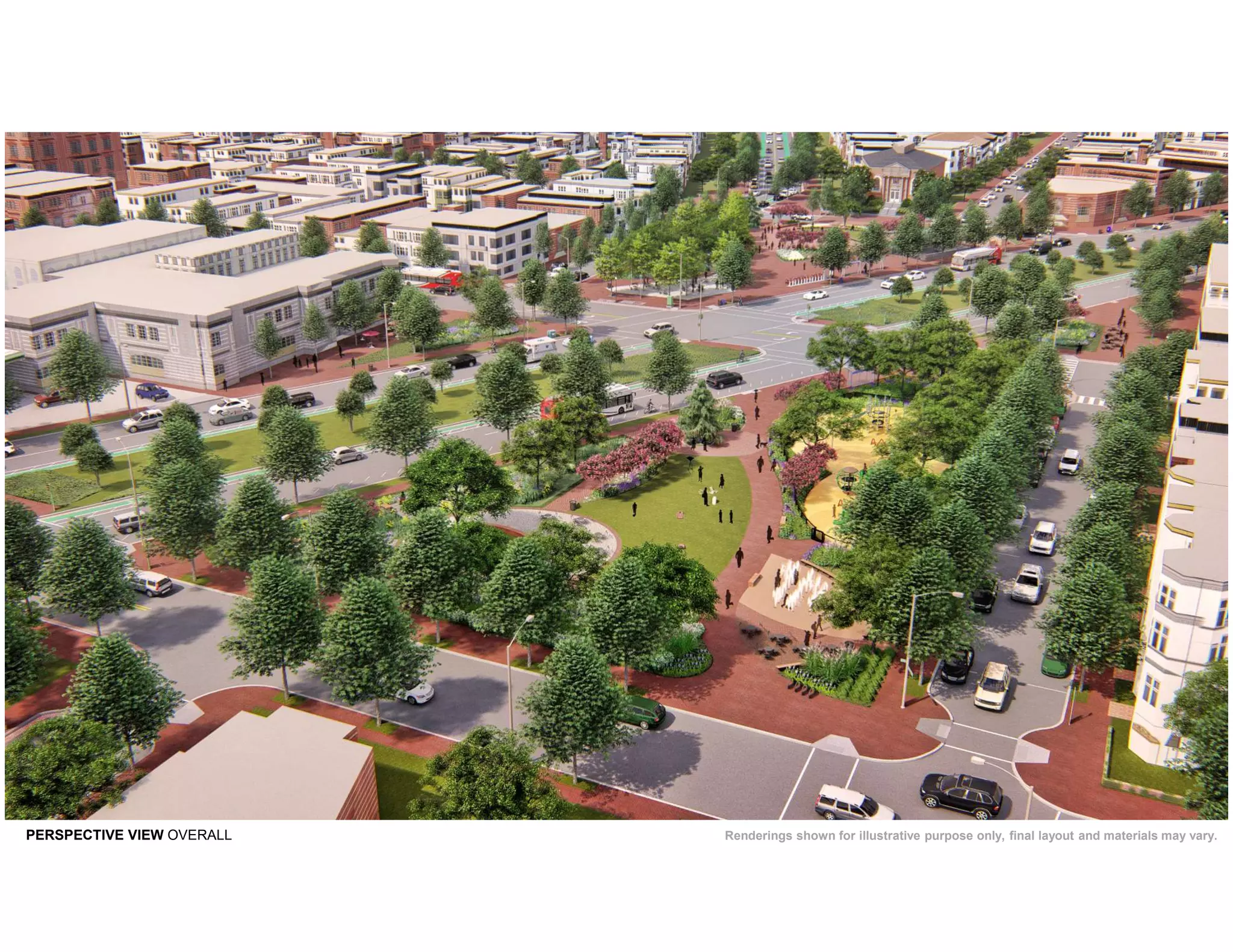 PERSPECTIVE VIEW OVERALL Renderings shown for illustrative purpose only, final layout and materials may vary.
 