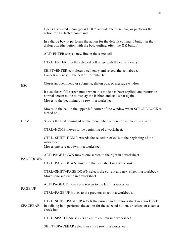 Emmylet Computer Guide On Excel