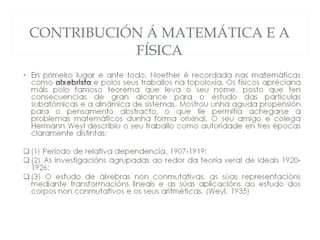 CONTRIBUCIÓN Á MATEMÁTICA E A FÍSICA 