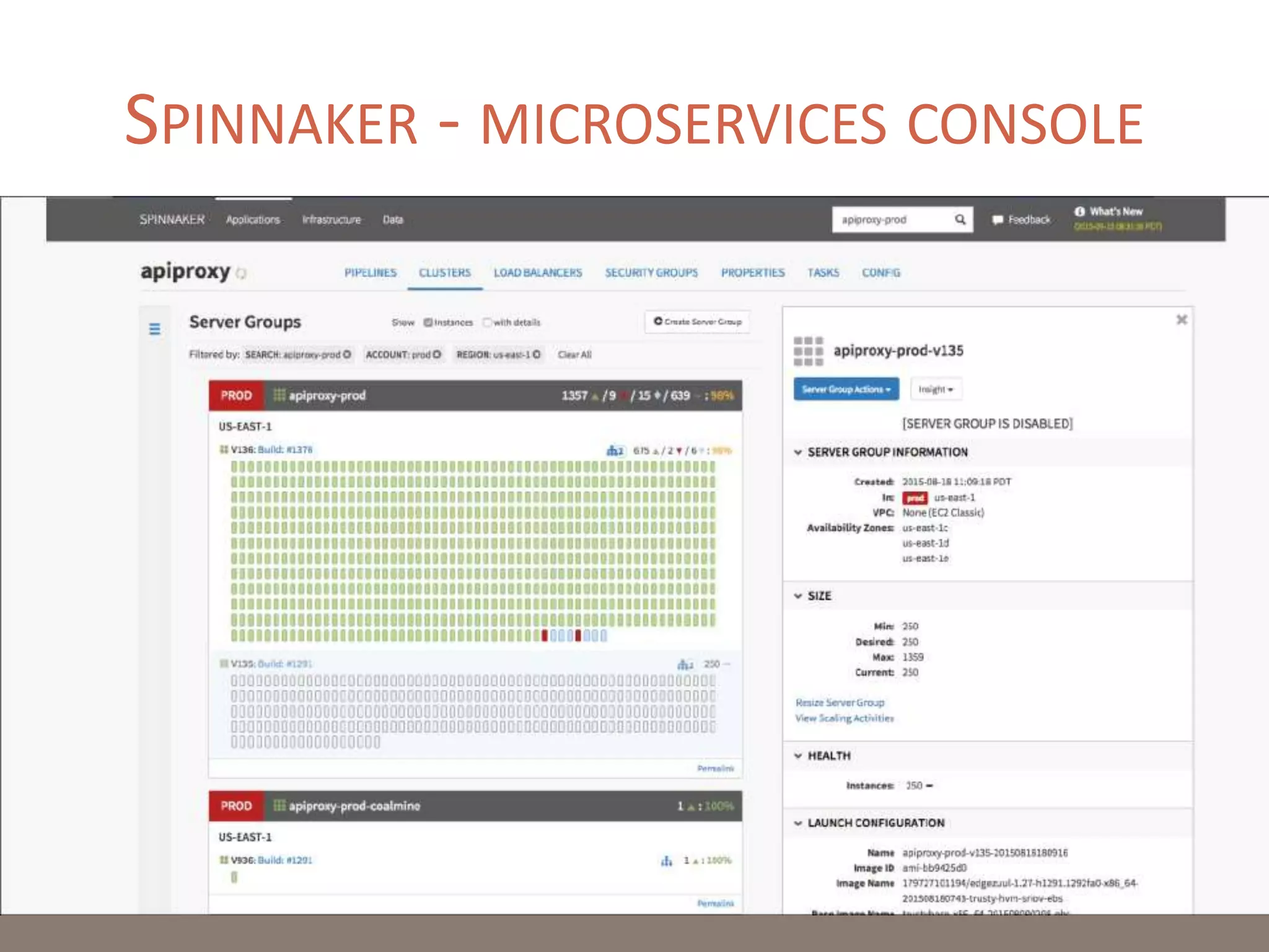 SPINNAKER - MICROSERVICES CONSOLE
 