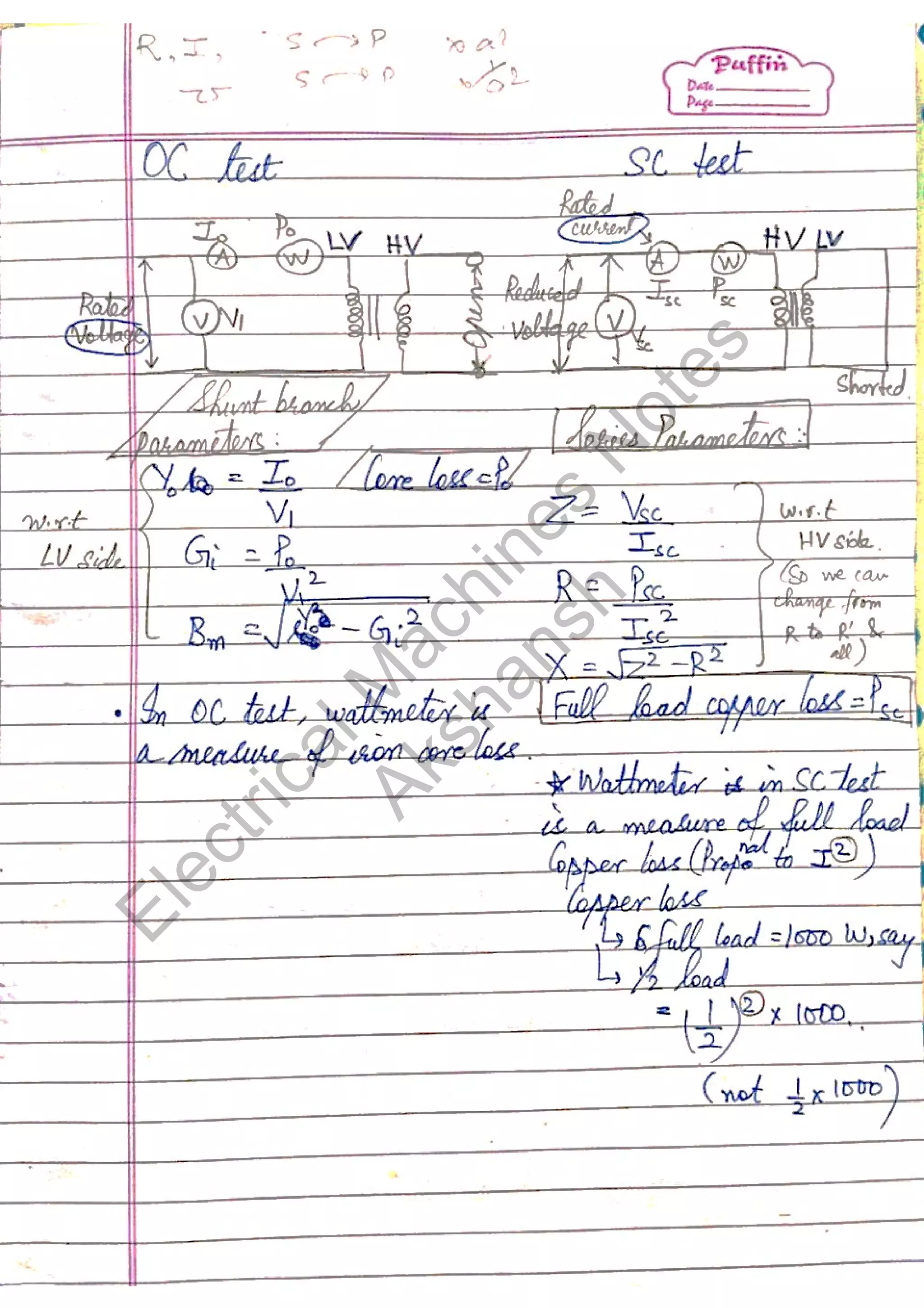 Electrical Machines Notes PDF