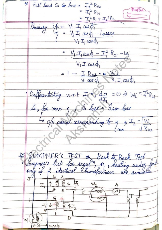Electrical Machines Notes | PDF | Technology & Computing