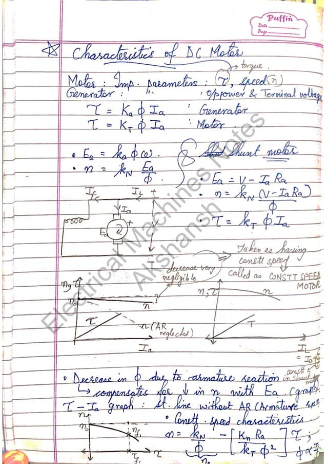 Electrical Machines Notes | PDF | Technology & Computing
