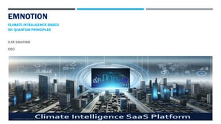Emnotion Climate Intelligence - Company Overview 2024 | PDF