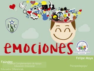 Felipe Moya
Faúndez
Psicopedagogo/
Educador Diferencial.
Material Complementario de Apoyo
Educación Emocional
 
