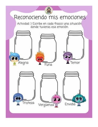 Actividades de las emociones para niños de segundo grado | PDF