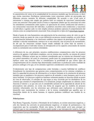 Emociones y resolucion de conflictos | PDF