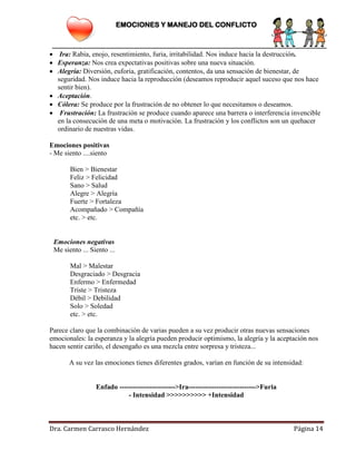 Emociones y resolucion de conflictos | PDF
