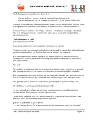 Emociones y resolucion de conflictos | PDF