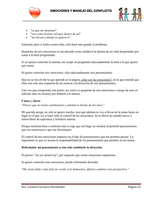 Emociones y resolucion de conflictos | PDF