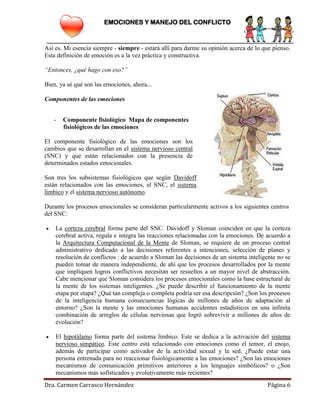 Emociones y resolucion de conflictos | PDF