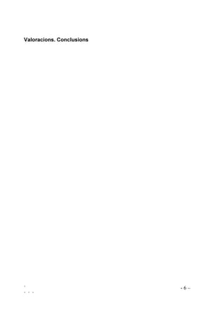 ` - 6 –
` ` `
9DORUDFLRQV RQFOXVLRQV
 