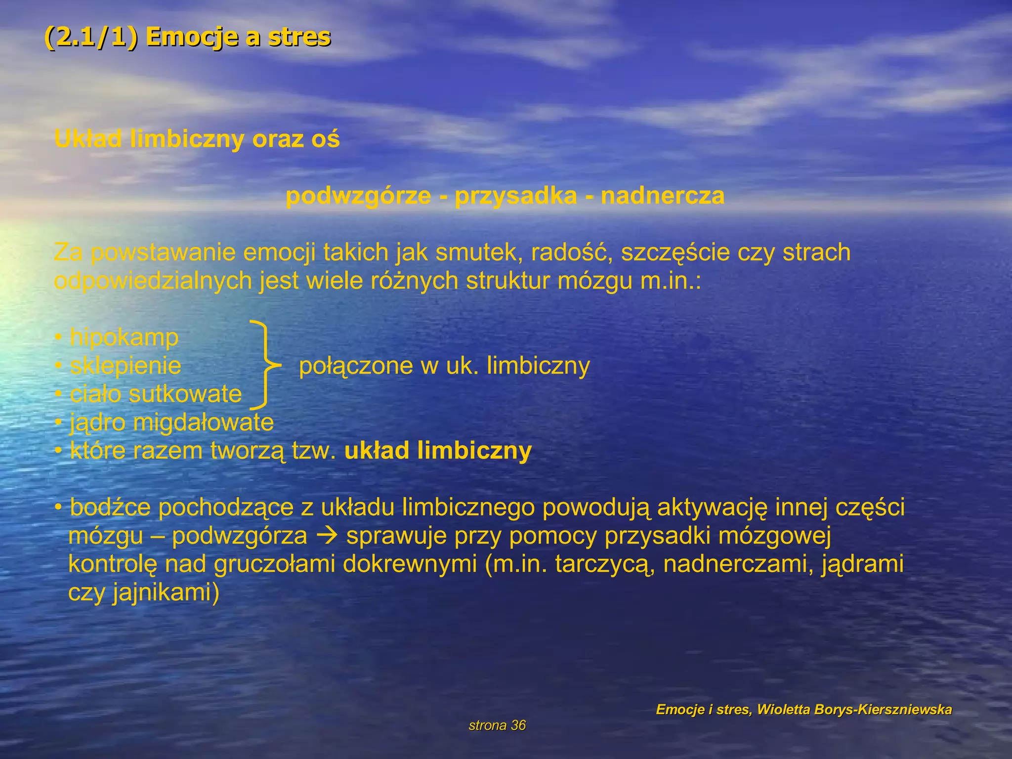 Emocje i Stres | PPT