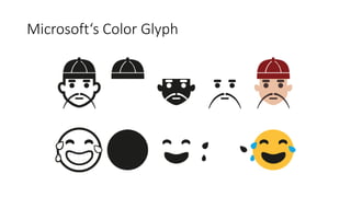 Microsoft‘s Color Glyph
 