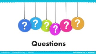 dbenner.org | dbenner@tcea.org | @diben
Questions
 
