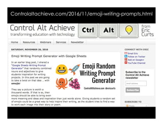 Controlaltachieve.com/2016/11/emoji-writing-prompts.html
 
