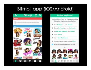 Bitmoji app (iOS/Android)
 