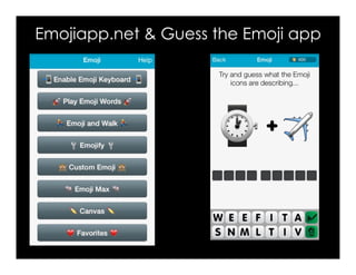 Emojiapp.net & Guess the Emoji app
 
