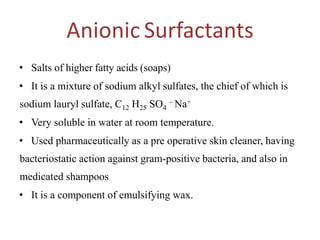 Emollient AND SURFACTANT | PPTX