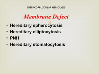 Intracorpuscular Defect EMOLYTIC WITH HPLC AND ELECTRO.pptx important | PPTX
