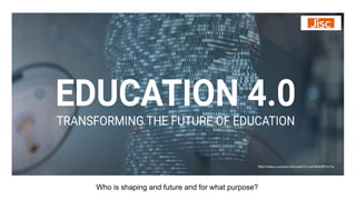 Who is shaping and future and for what purpose?
https://www.youtube.com/watch?v=aVWHp8FsV1w
 