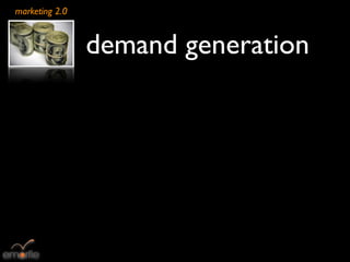 marketing 2.0


                demand generation
 