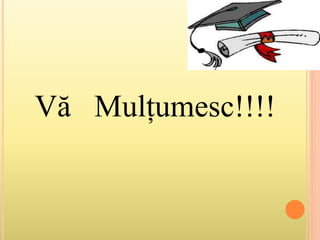 Vă Mulțumesc!!!!
 