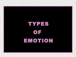 TYPES
OF
EMOTION

 