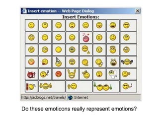 Do these emoticons really represent emotions?
 