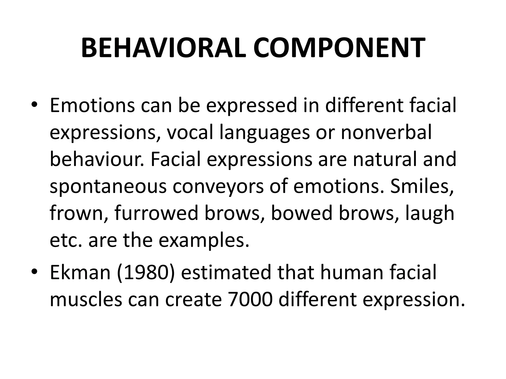 Behaviour Expression Emotion | PPTX