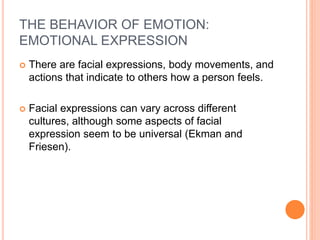 Behaviour Expression Emotion | PPTX