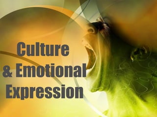 Culture  & Emotional Expression 