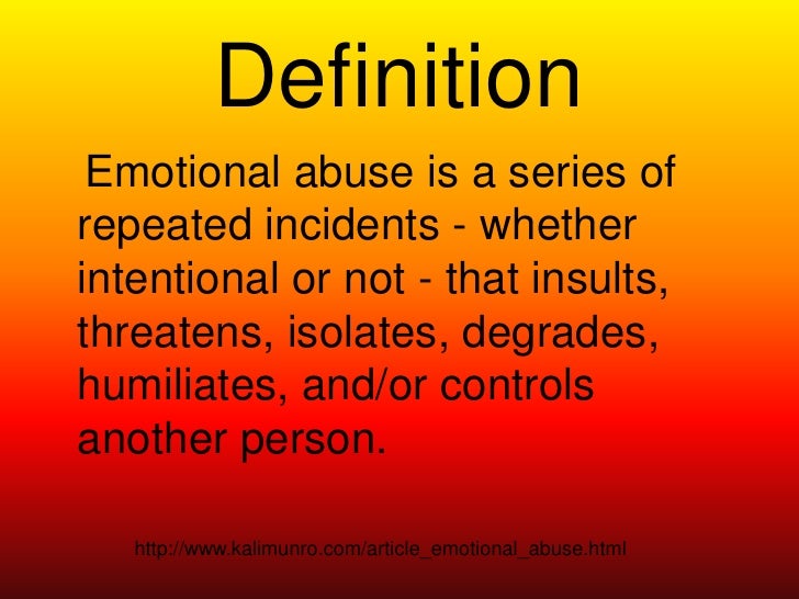 emotional abuse